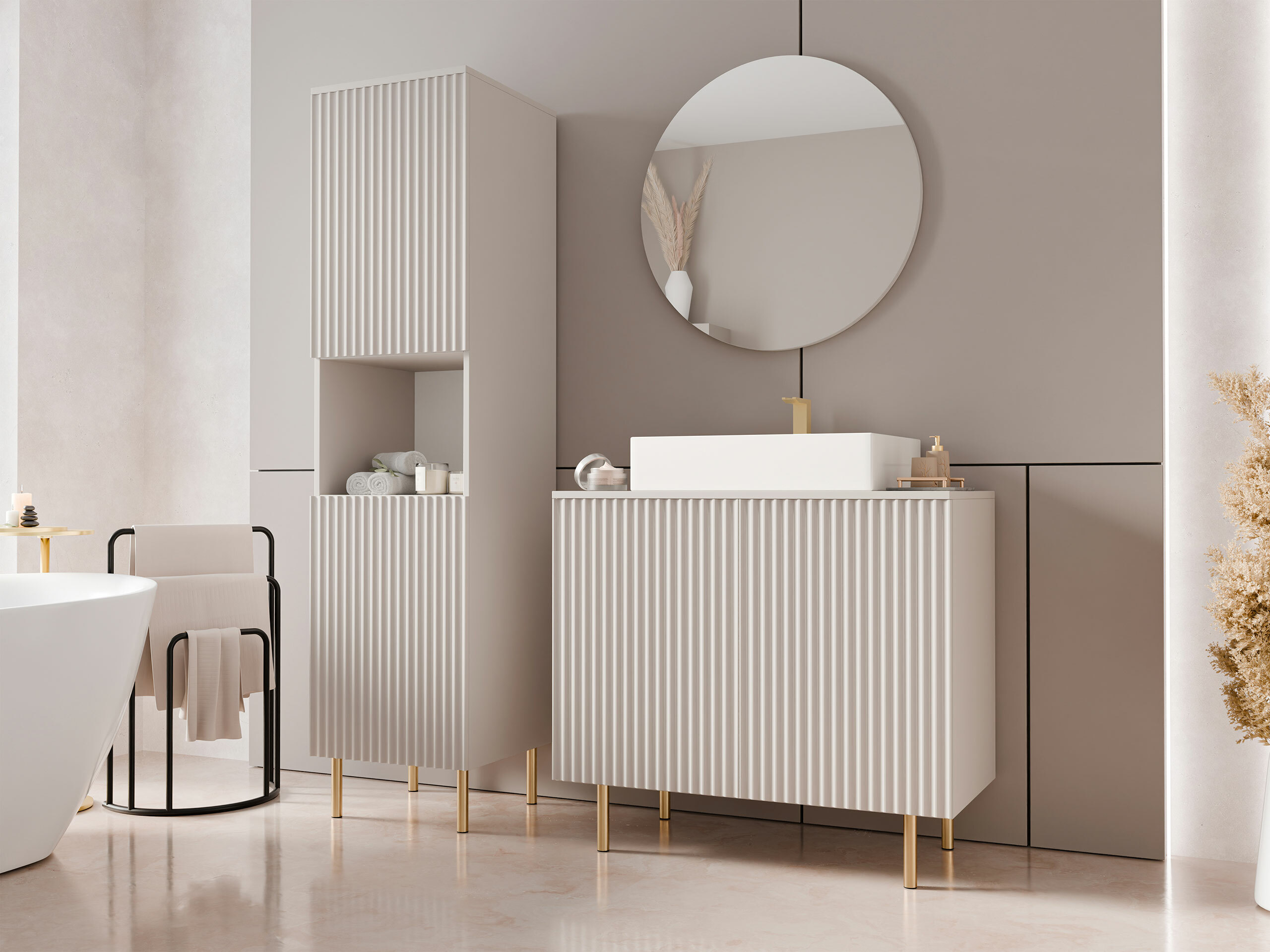 Coleção de mobiliário Virdomi