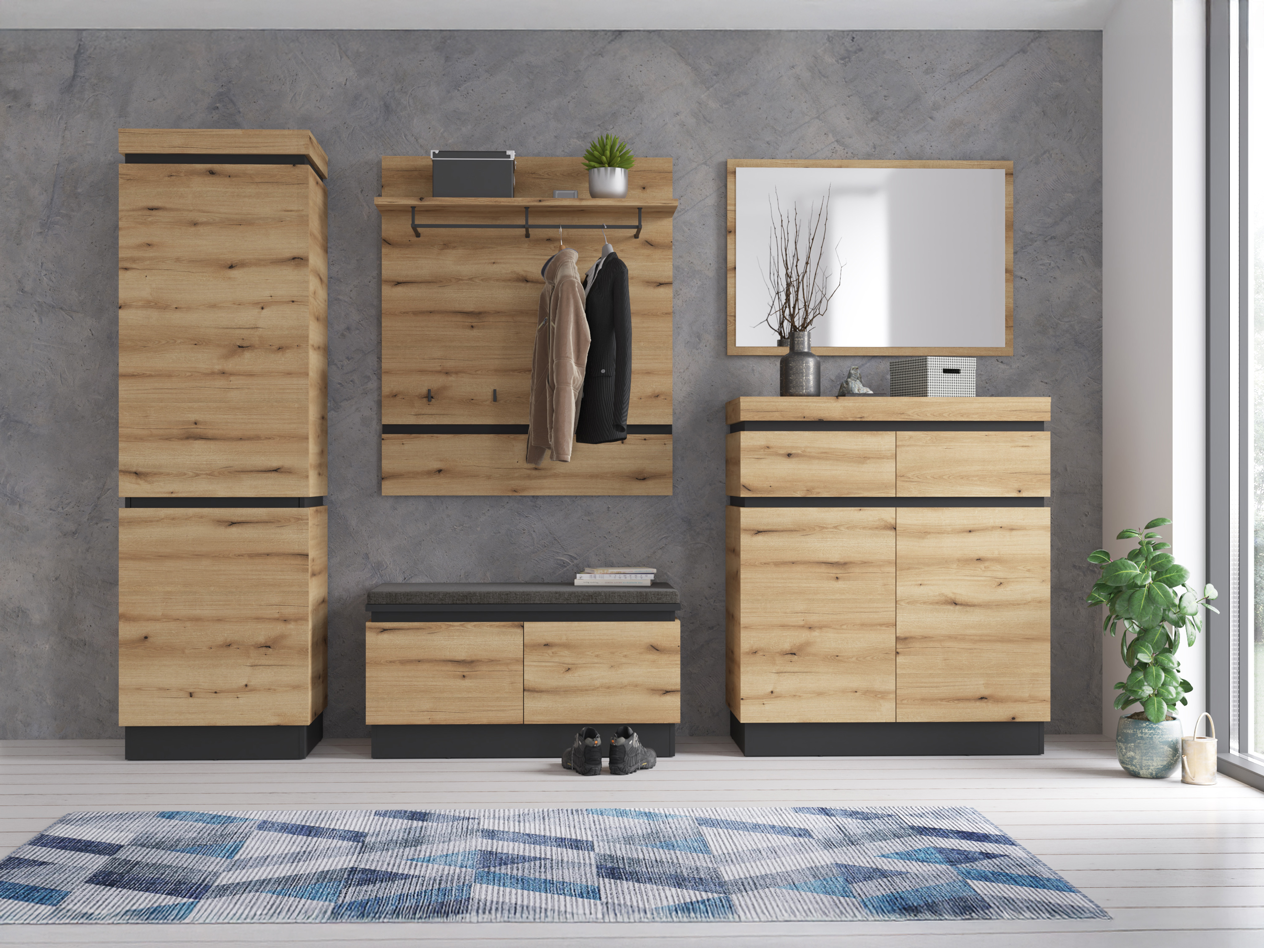 Coleção de mobiliário Enocira