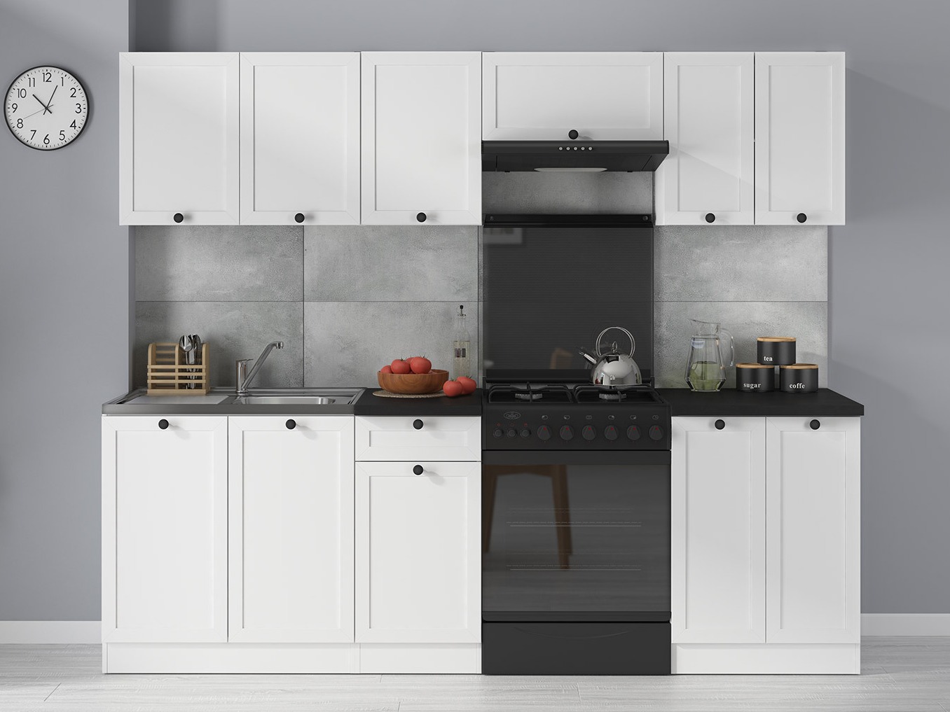 Coleção de cozinha Classic White Oak