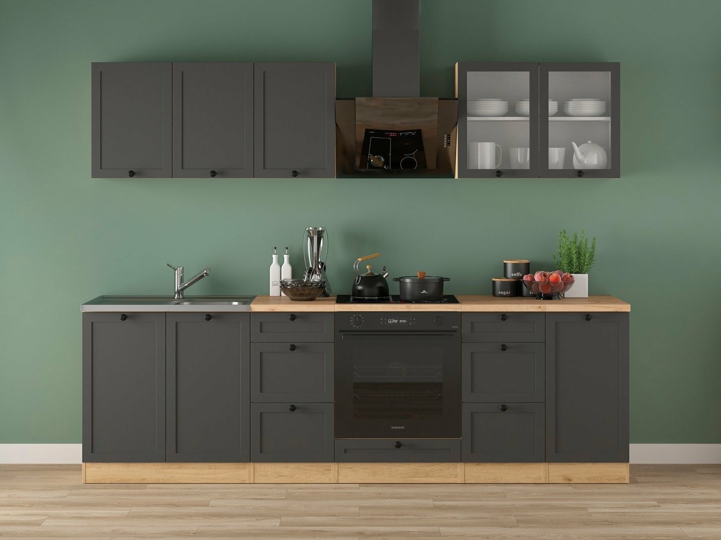 Coleção de cozinha Classic Grey Oak