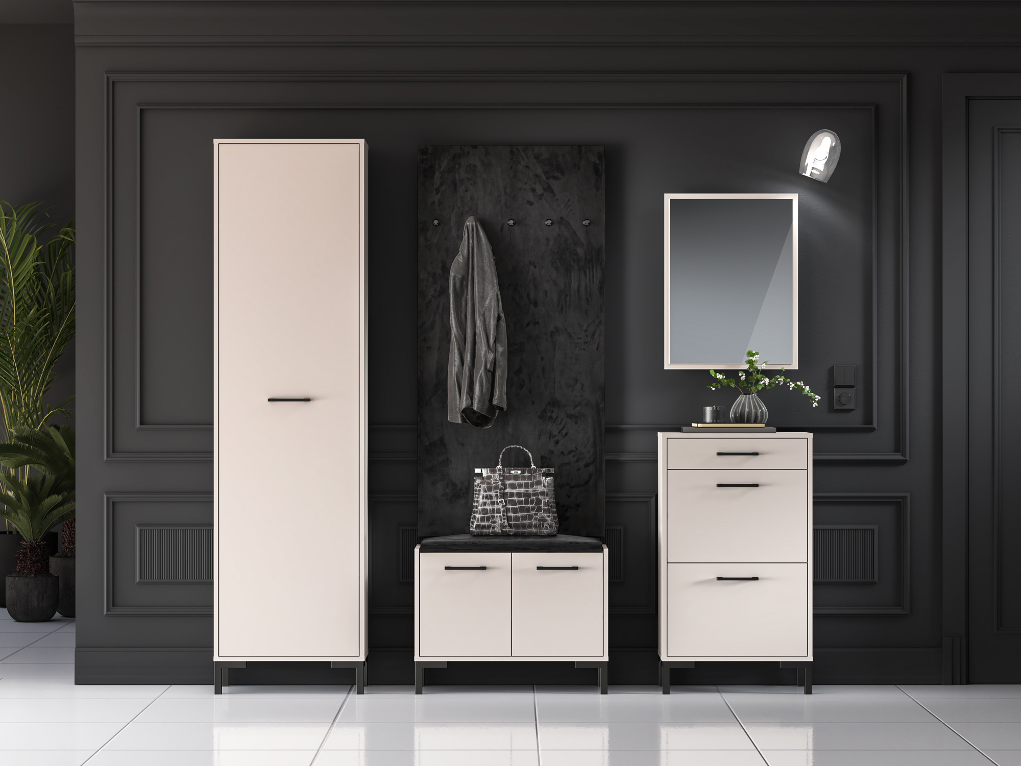 Coleção de mobiliário Fiolevo