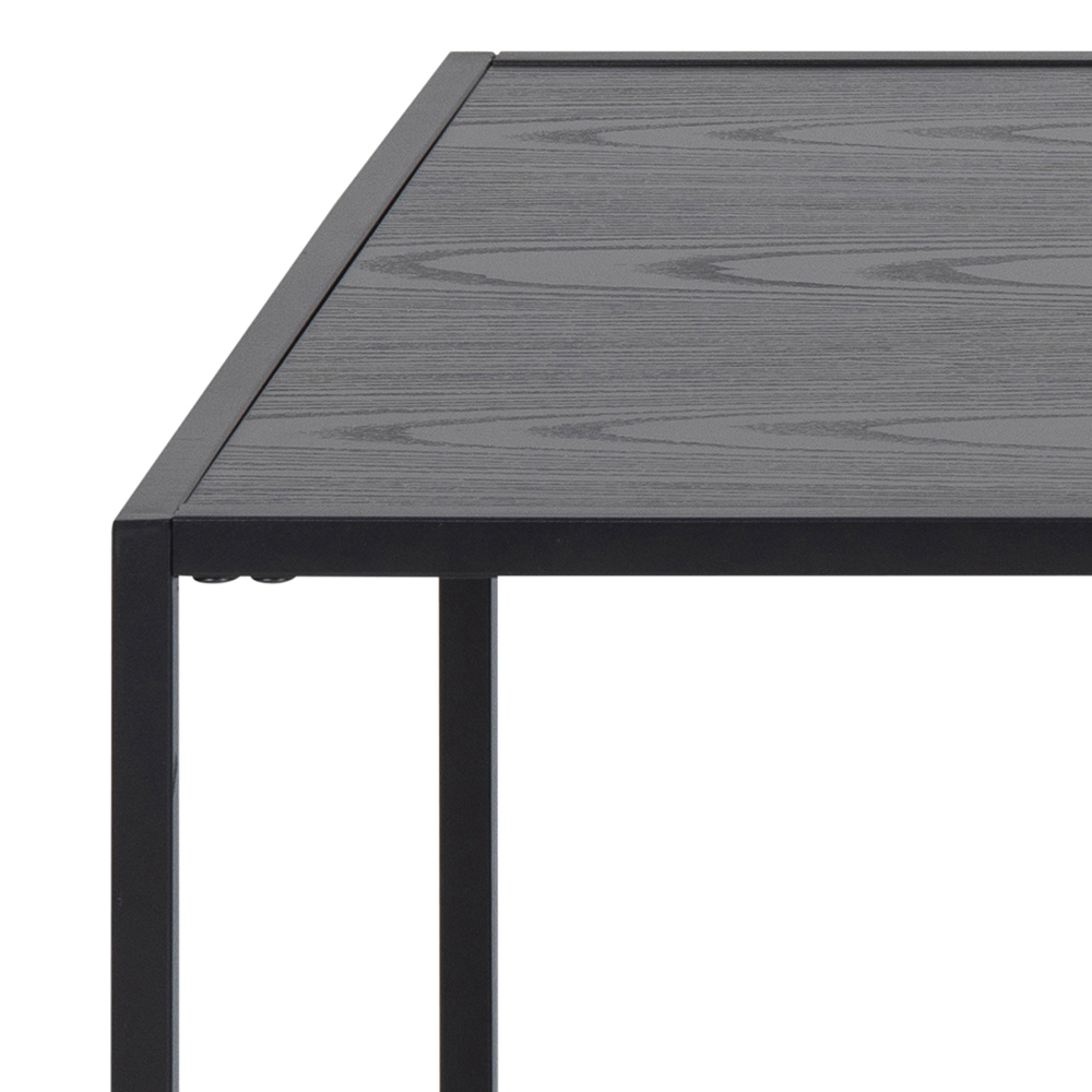 Mesa de centro Norsica Sevferi 130 (Cinza preta + Preto)
