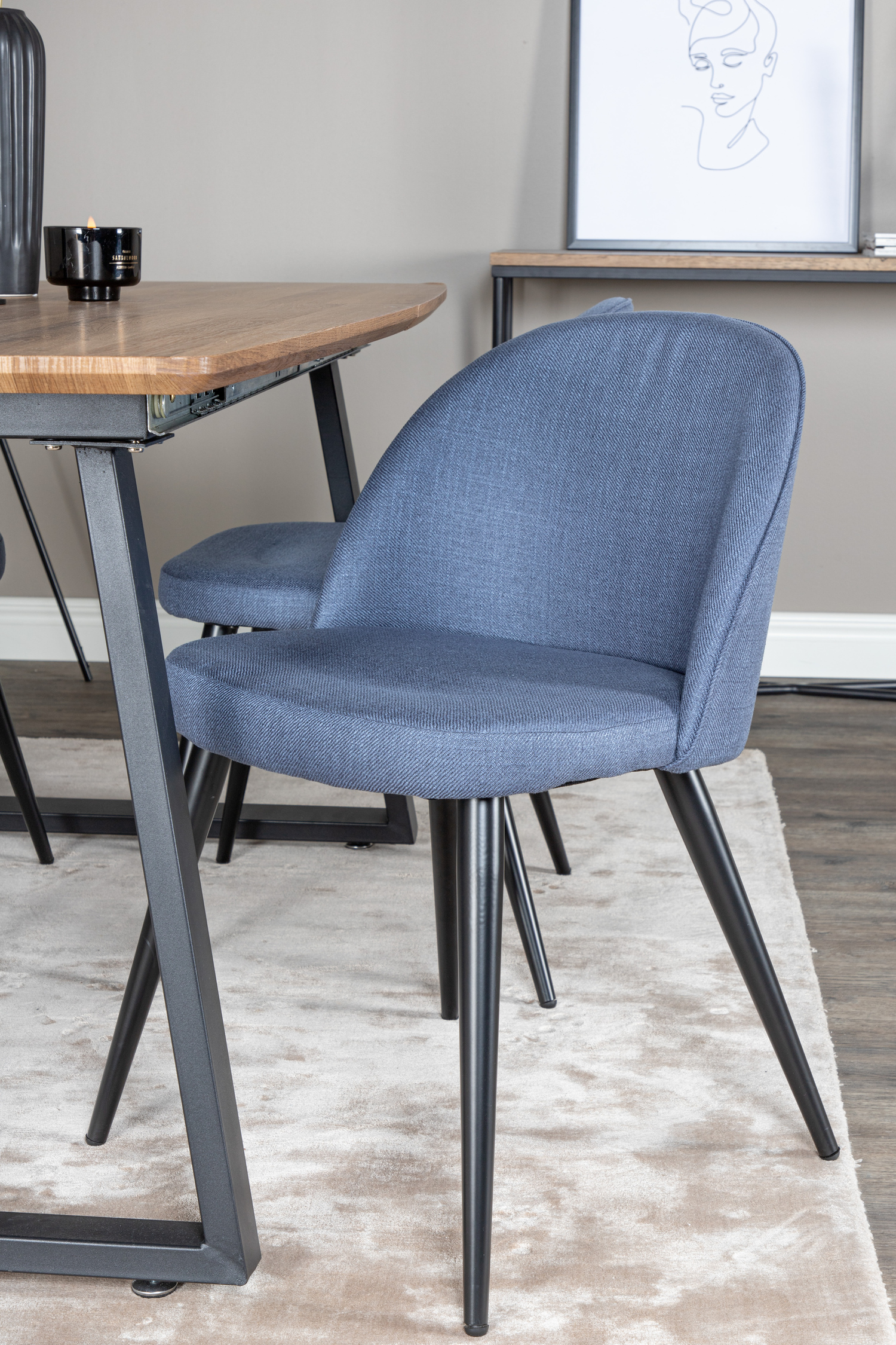 Conjunto para refeições Dallas 335 (Azul + Preto)