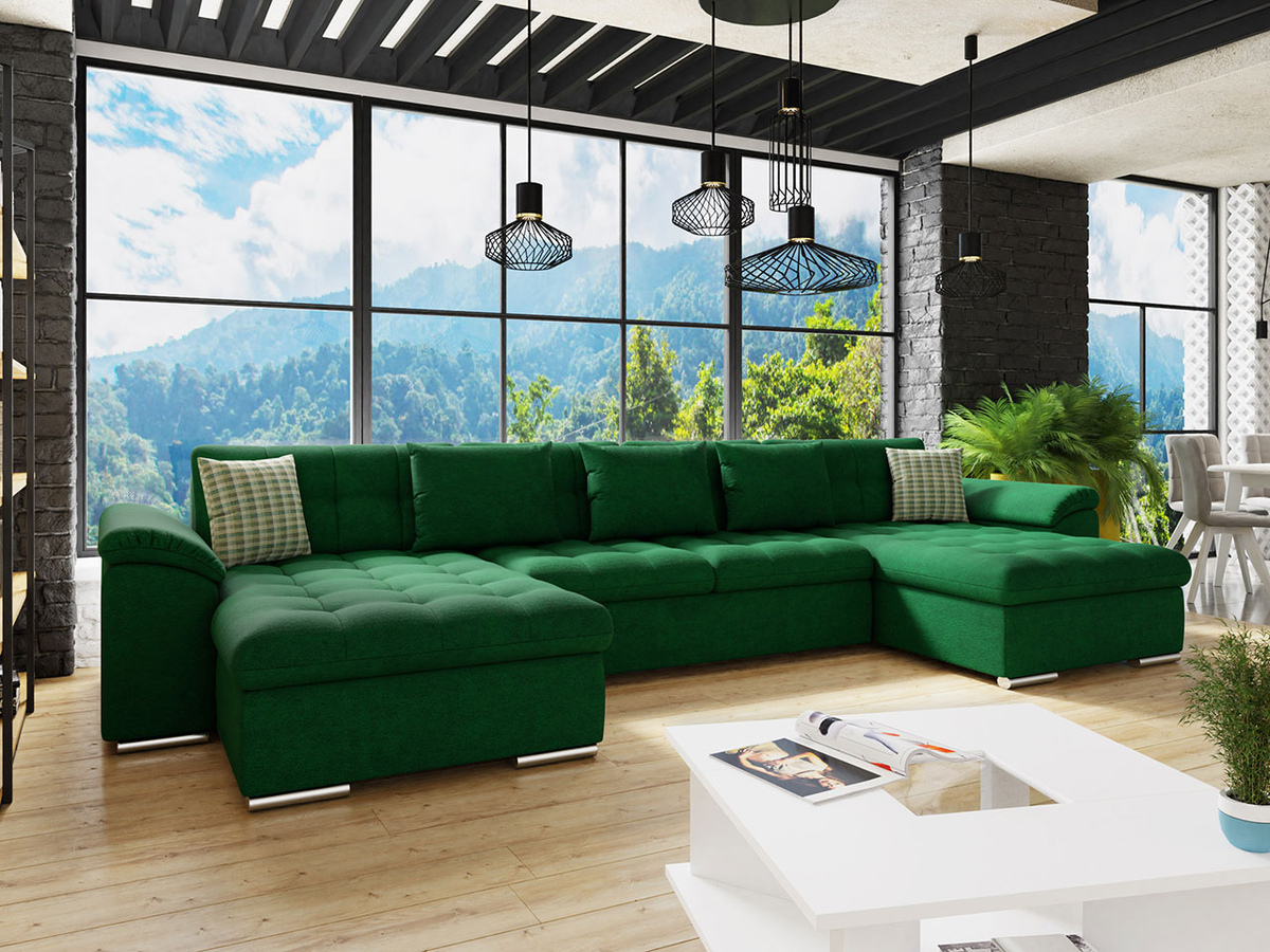 Sofá de canto Comfivo 111 (Uttario Velvet 2951 + Senegal 823)