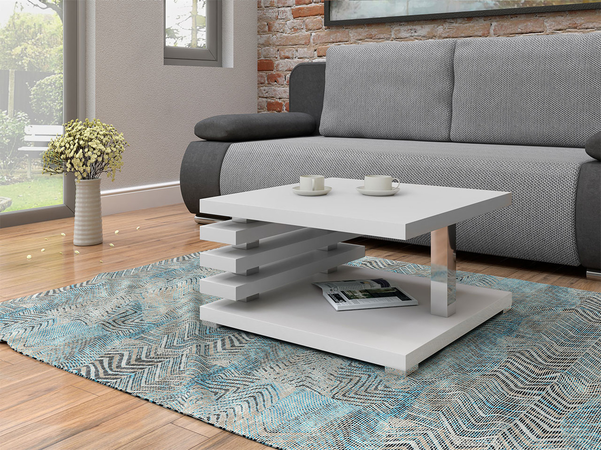 Mesa de centro Goodyear 122 (Mate branco)