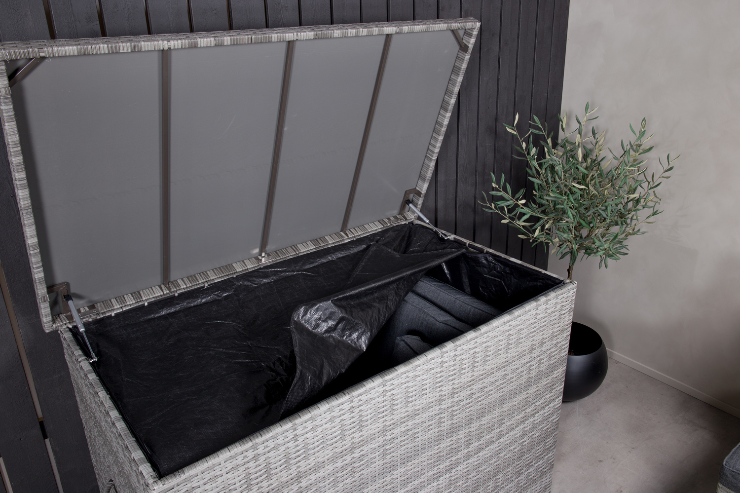 Caixa de armazenamento para o exterior Dallas 804 (Cinzento)