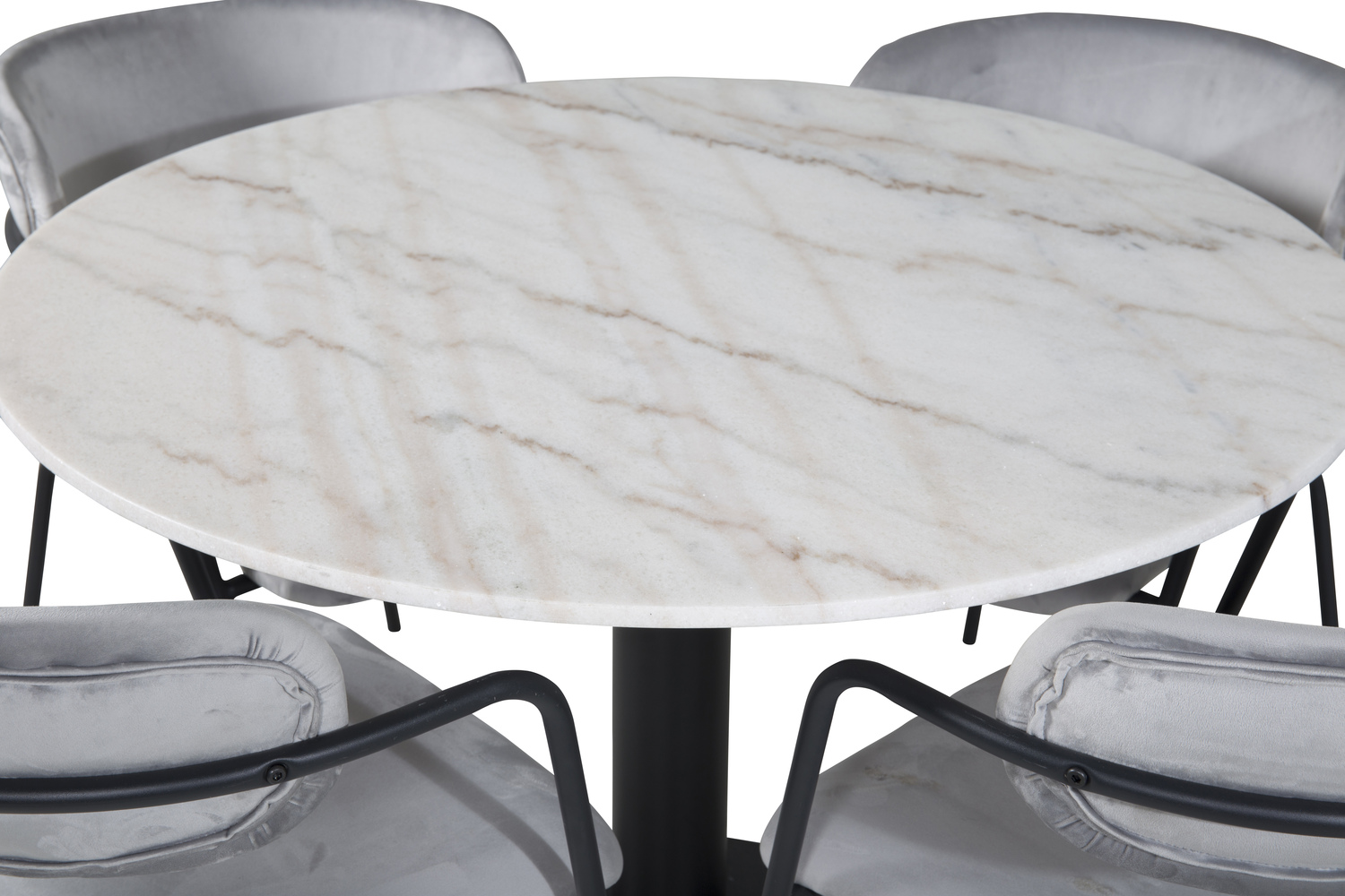 Conjunto para refeições Dallas 1299 (Cinzento + Preto)