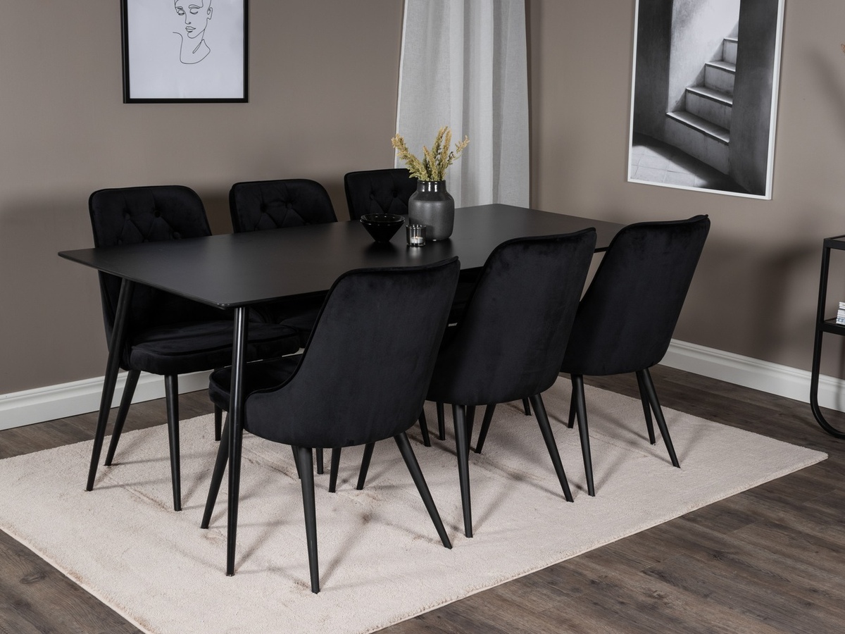 Conjunto para refeições Dallas 1508 (Preto)