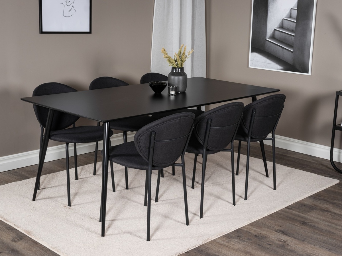 Conjunto para refeições Dallas 1518 (Preto)