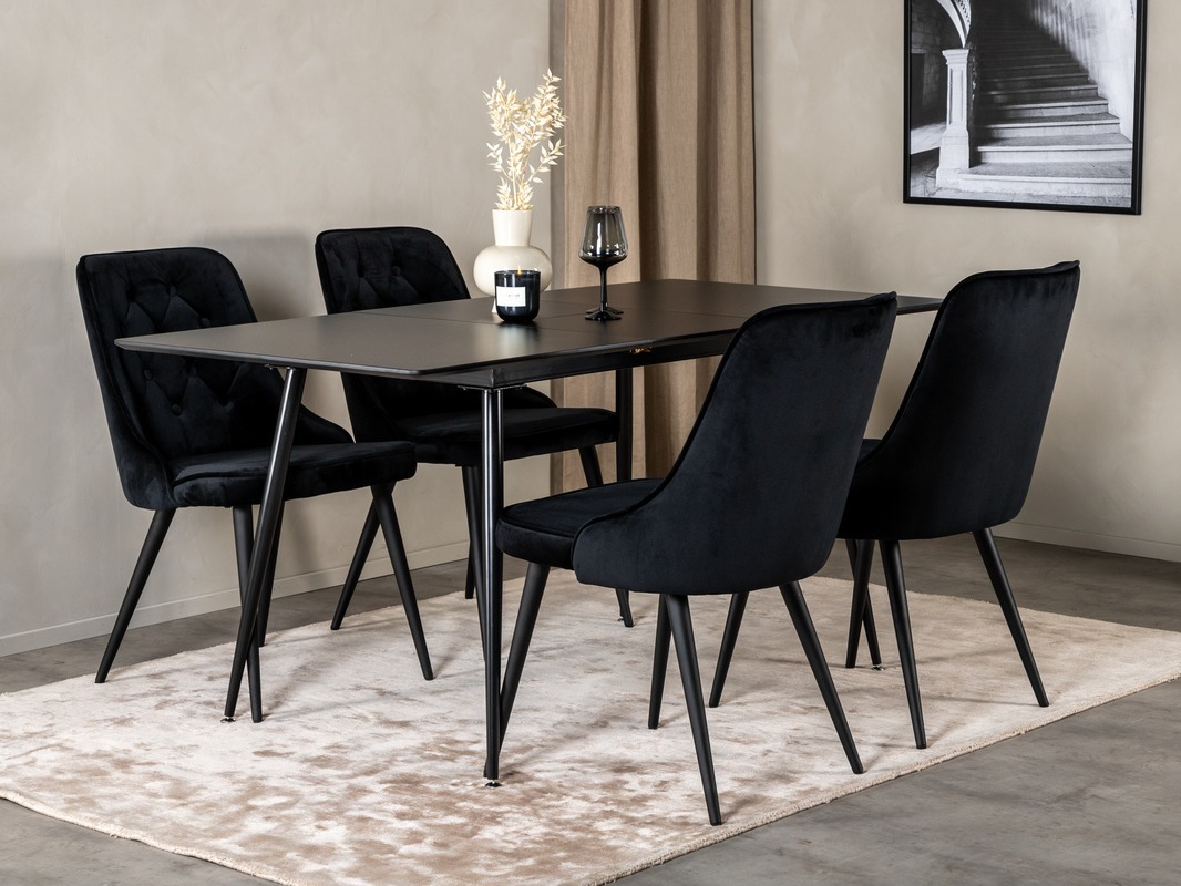 Conjunto para refeições Dallas 1522 (Preto)