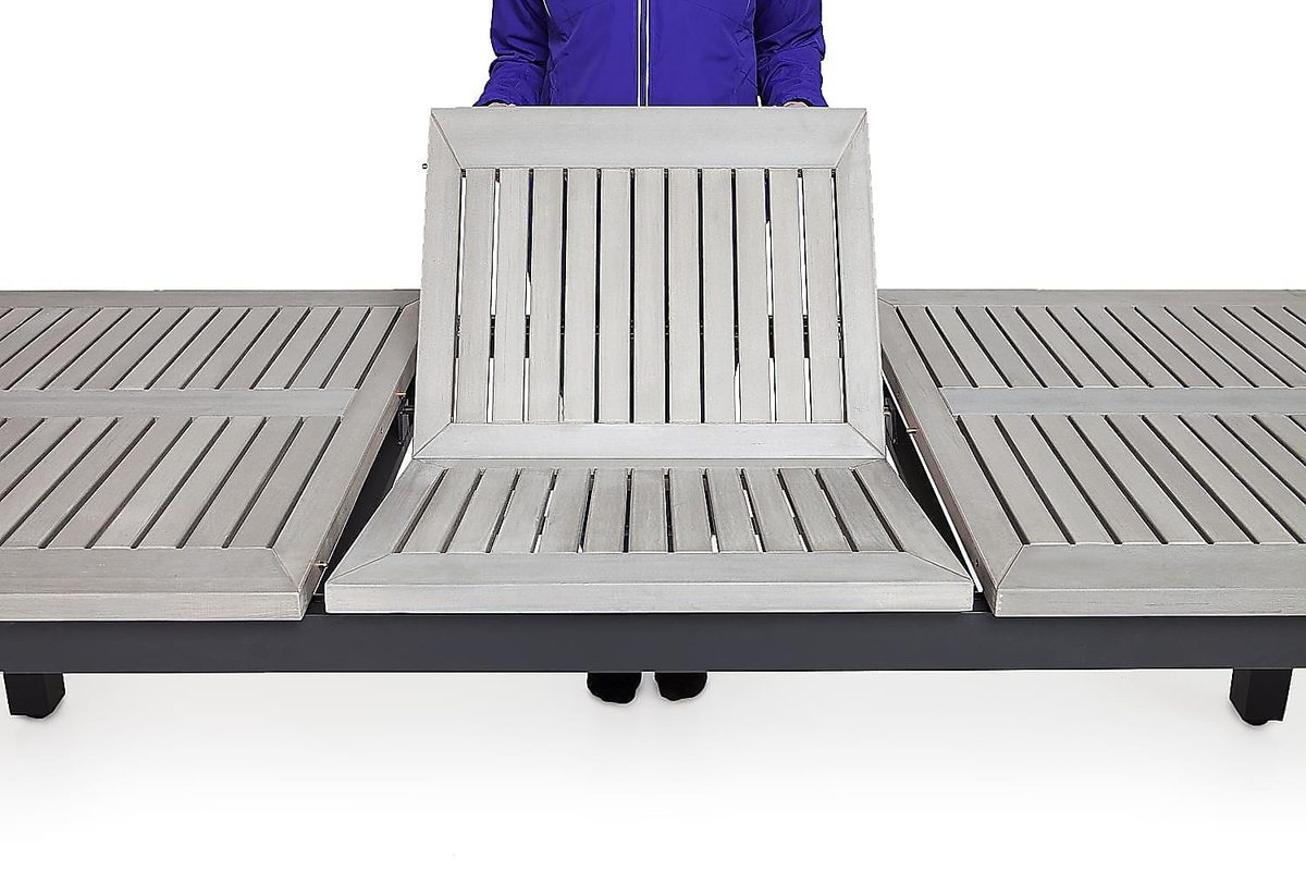 Conjunto de mesa e cadeiras Comfort Garden 1504 (Preto)