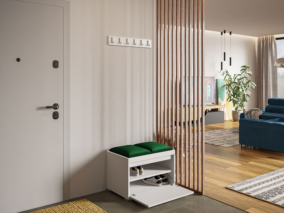 Conjunto para corredor Comfivo Pinus VI (Branco + Manila 35)