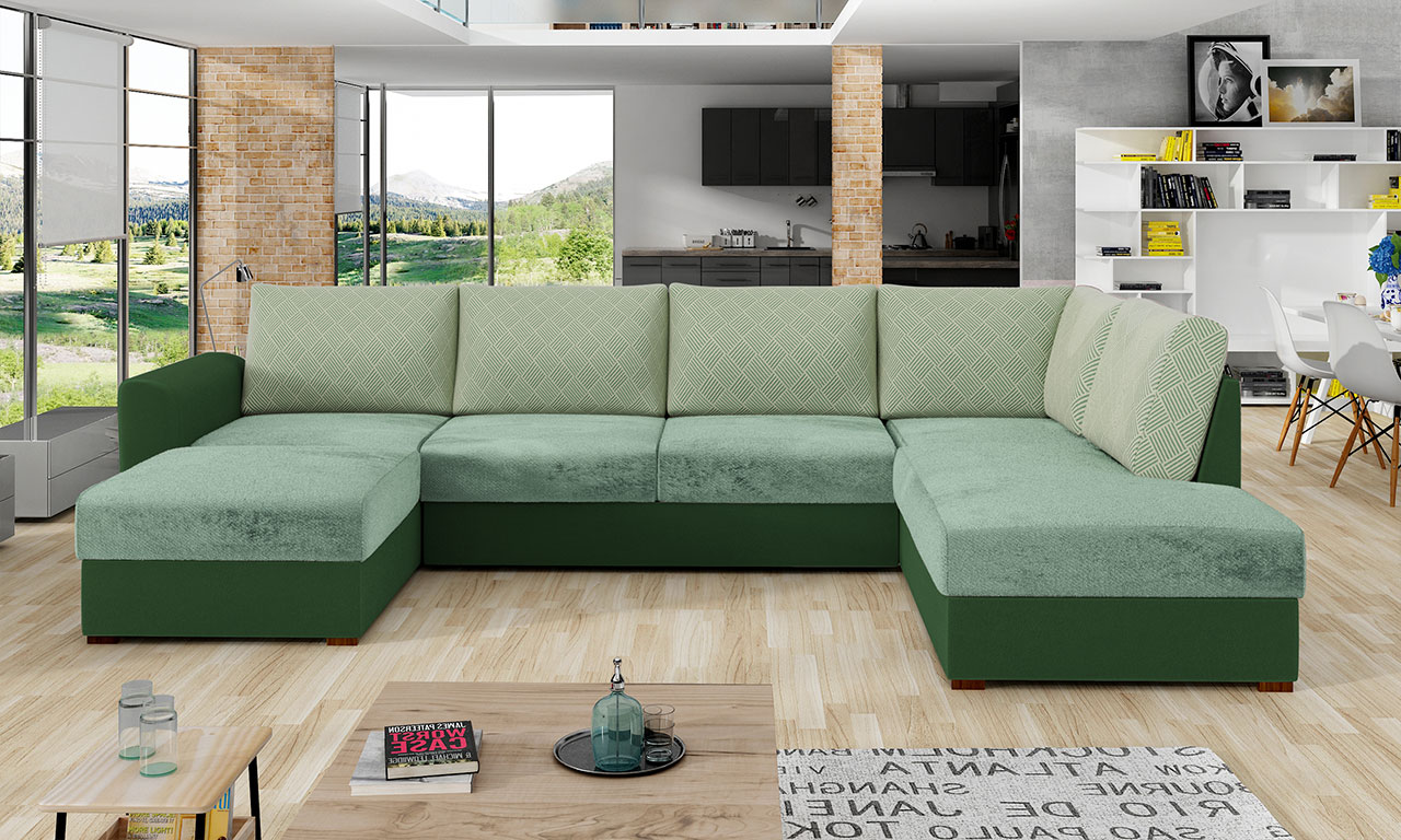 Sofá de canto Comfivo 189 (Otusso 11 + Sorriso 8 + Modello 3)