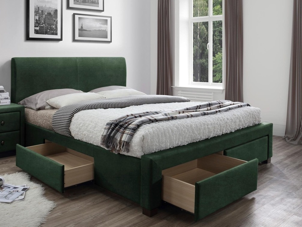 Cama Houston 1084 (Verde escuro)