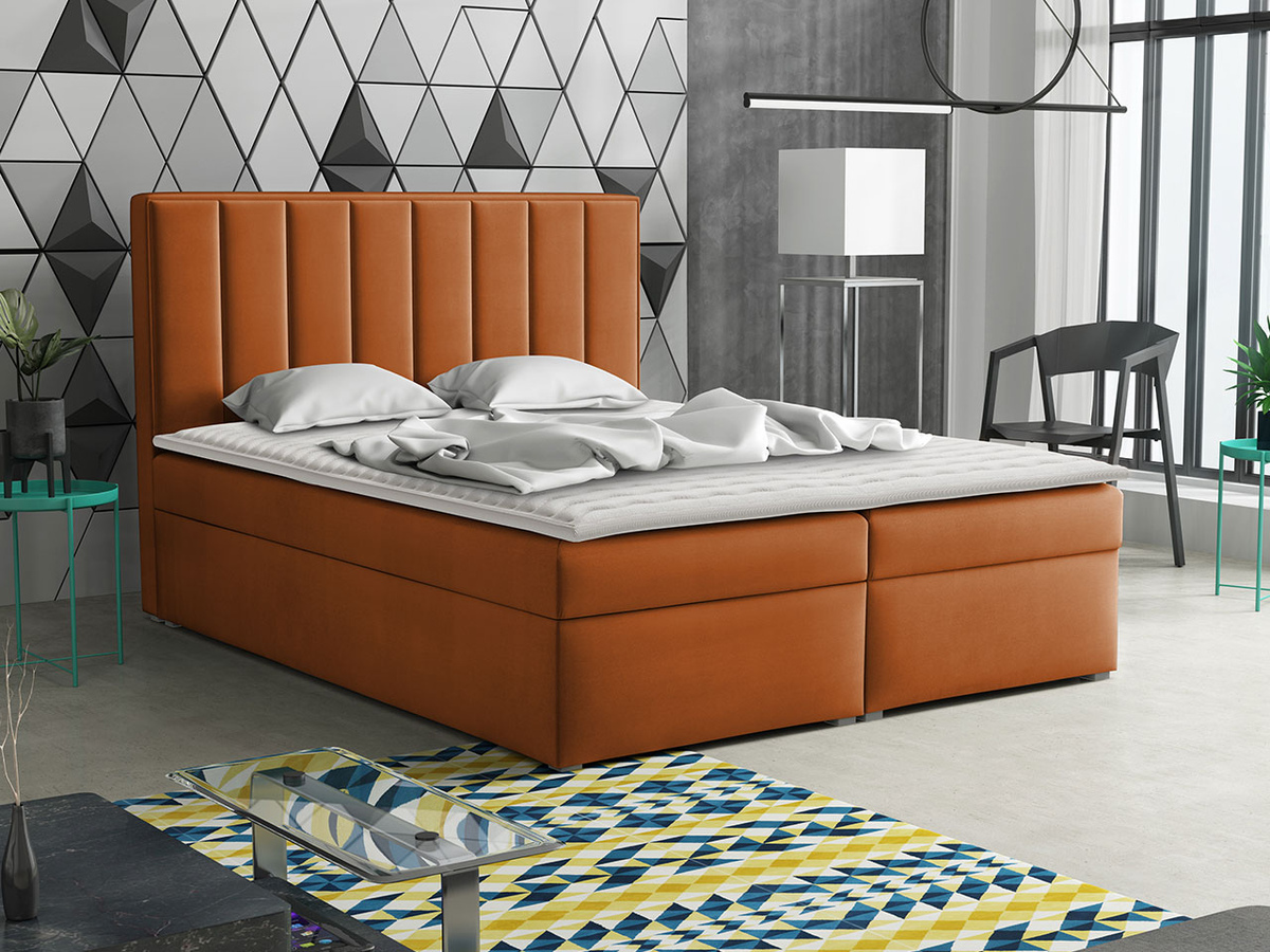 Cama continental Pomona 116 (Magic veludo 2213)