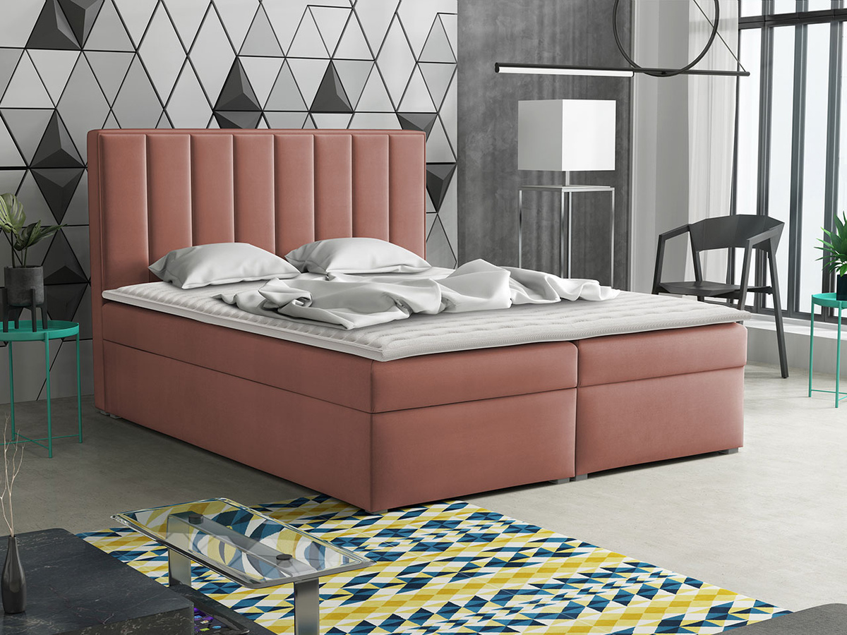 Cama continental Pomona 116 (Magic veludo 2258)