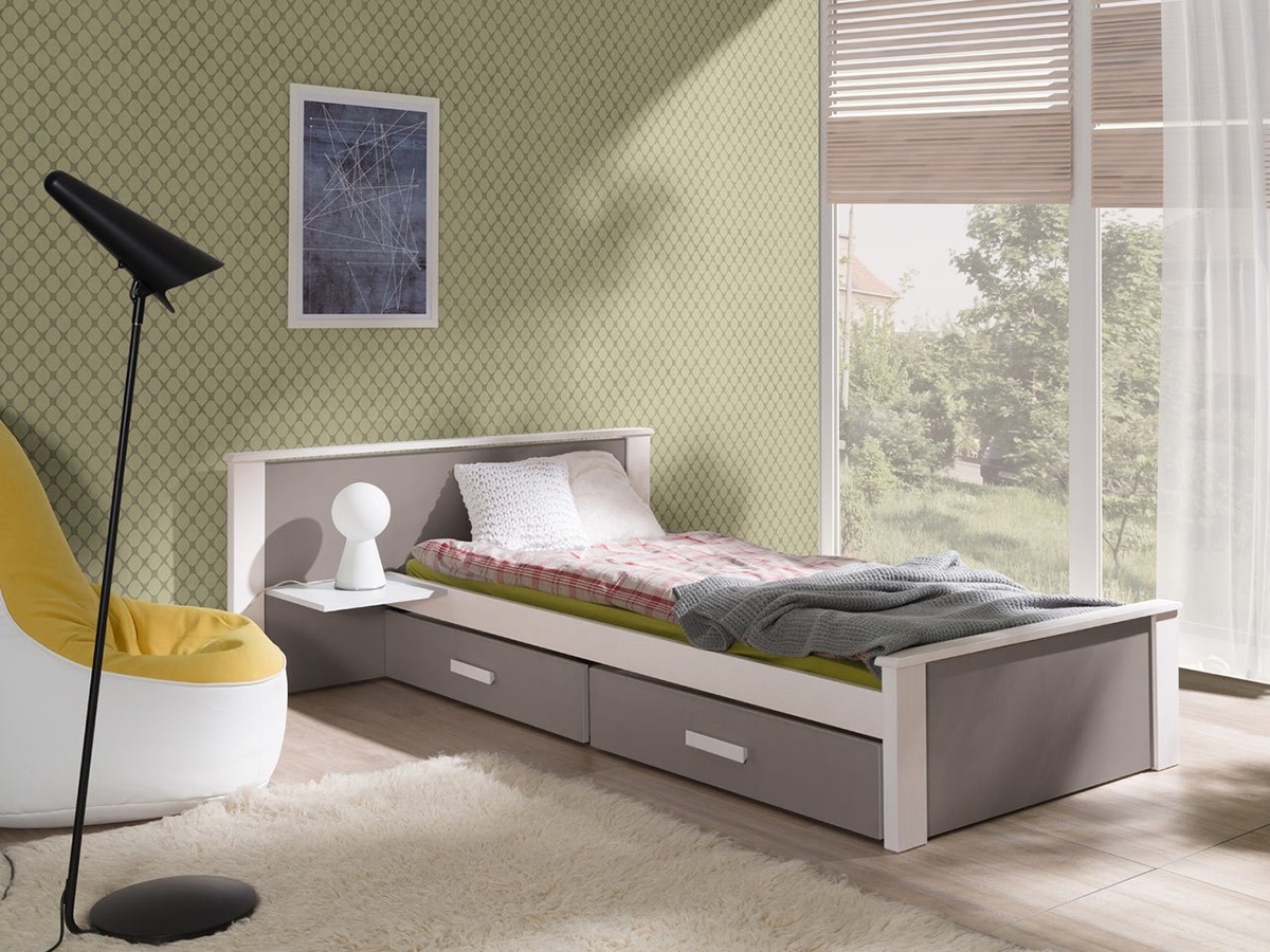 Cama Henderson 117 (Branco + Trufa)