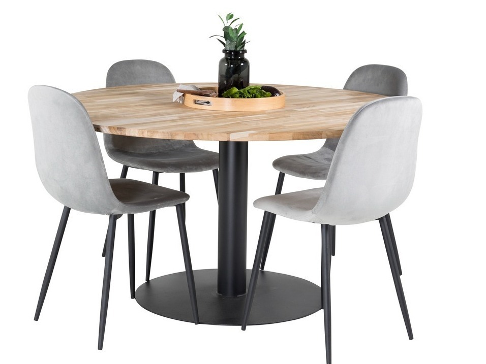 Conjunto para refeições Dallas 1738 (Preto + Cinzento claro)