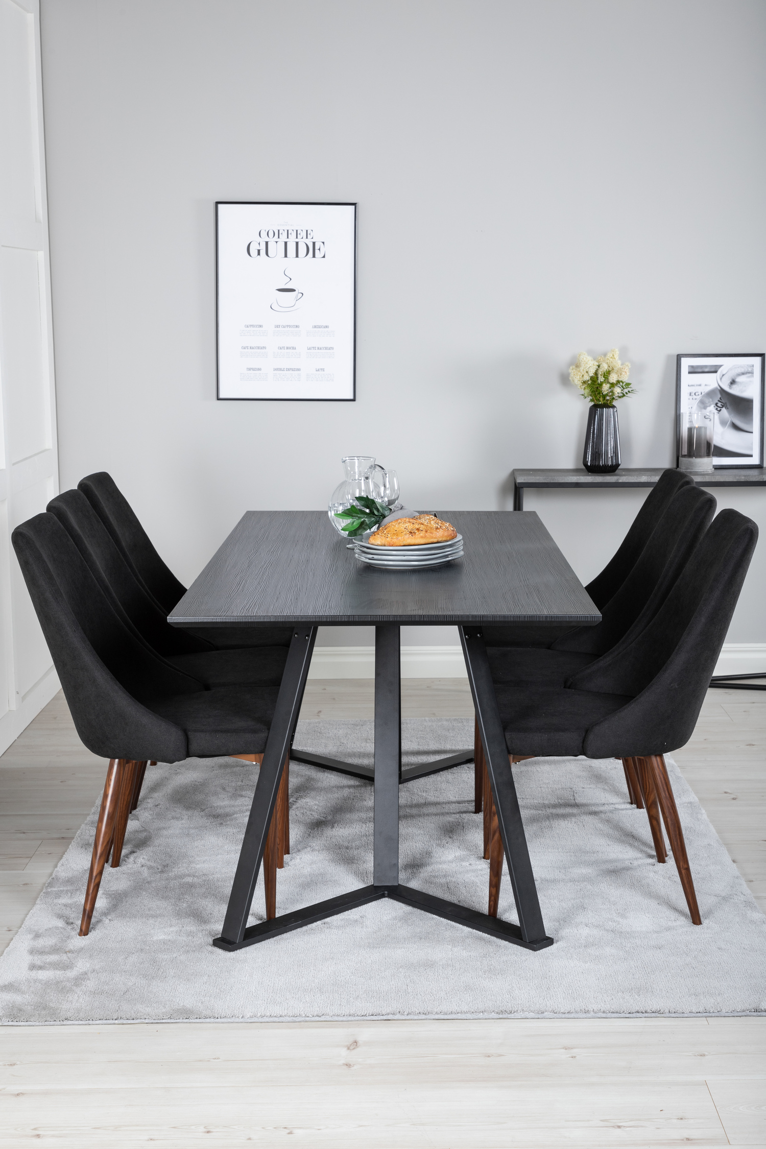 Conjunto para refeições Dallas 1767 (Preto)