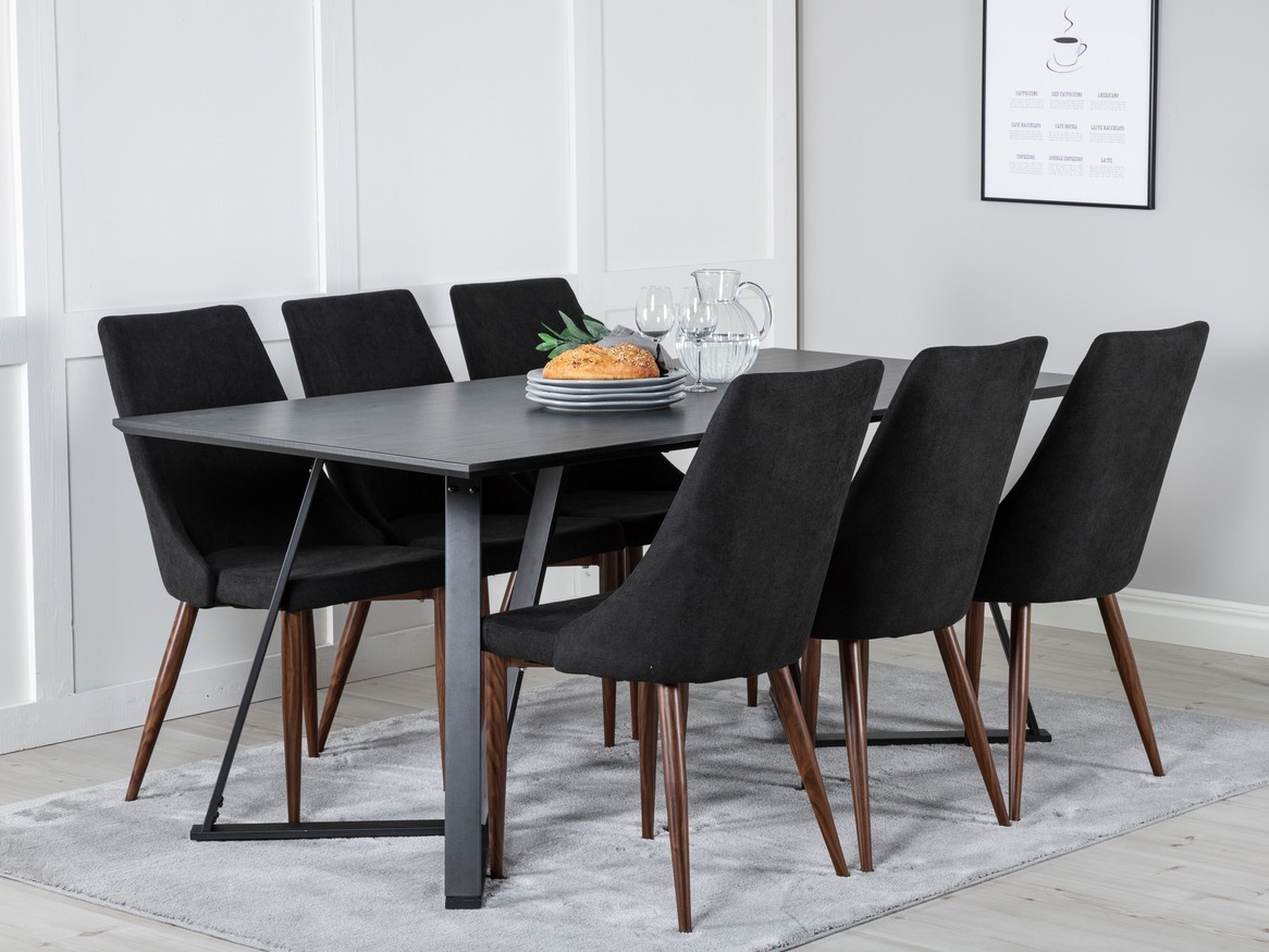 Conjunto para refeições Dallas 1767 (Preto)