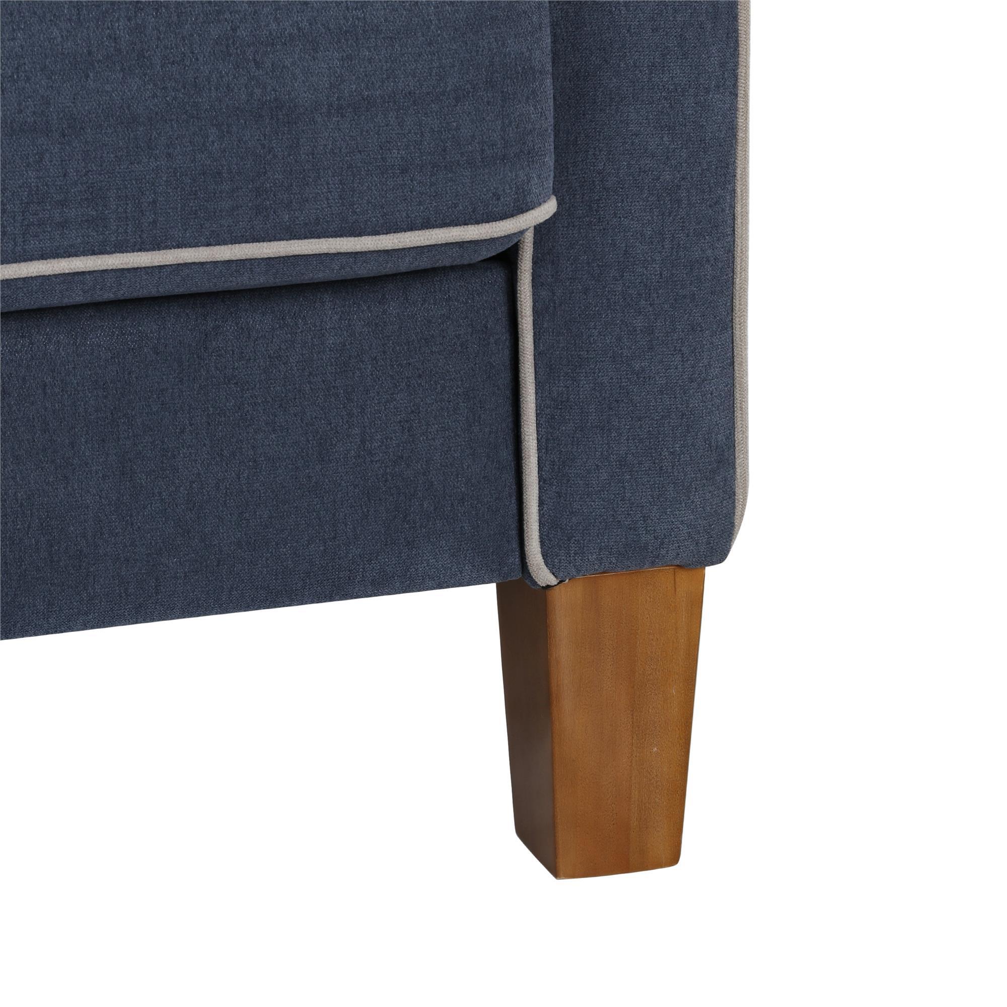 Sofá de canto Novogratz 124 (Azul)