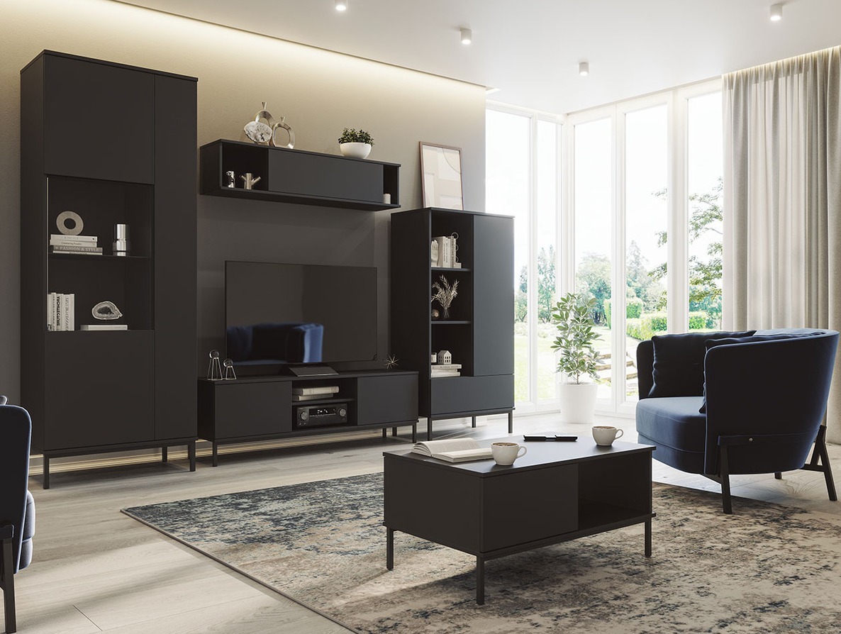 Mesa de centro Lomsore 102 (Preto)