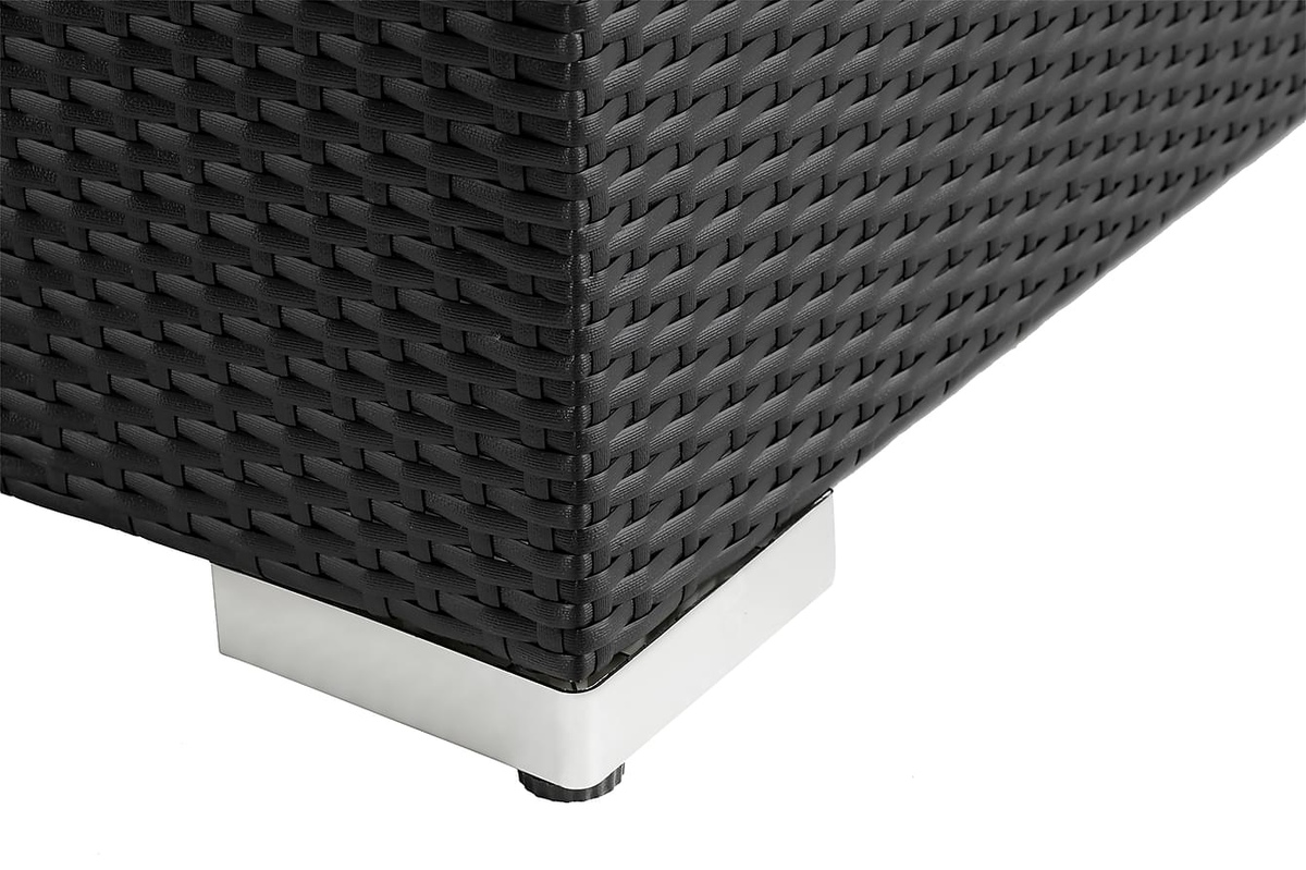 Conjunto de mobiliário para o exterior Comfort Garden 1552 (Preto + Branco)