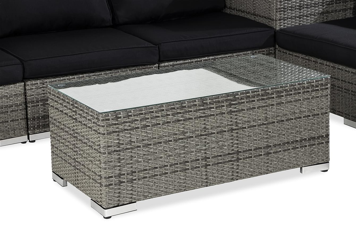 Conjunto de mobiliário para o exterior Comfort Garden 1553 (Preto + Cinzento)