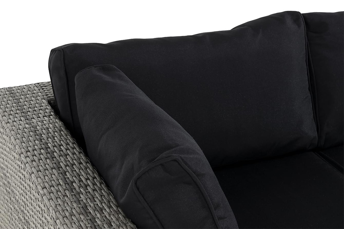 Conjunto de mobiliário para o exterior Comfort Garden 1553 (Preto + Cinzento)