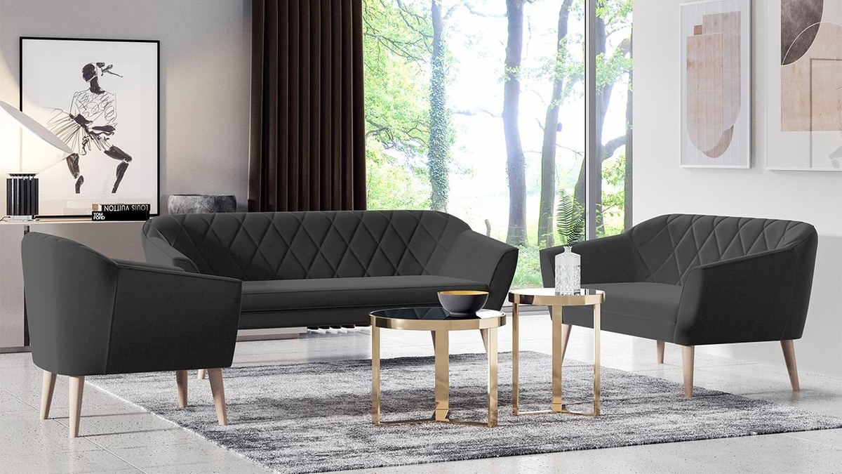 Conjunto de mobiliário com estofo Arvada 106 (Manila 19)