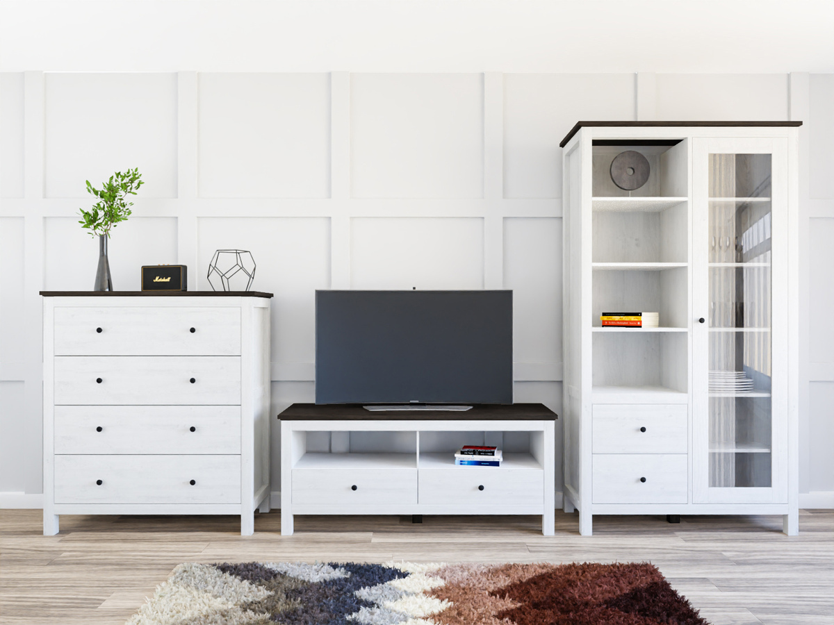 Conjunto para sala de estar Sordoro 125 (Larício de cebola + Pinho larico)