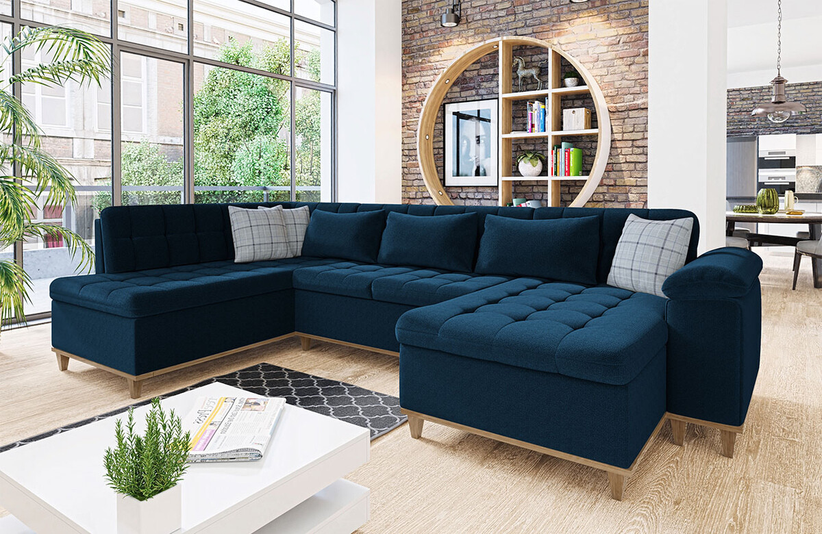 Sofá de canto Comfivo 293 (Kronos 09 + Senegal 818)