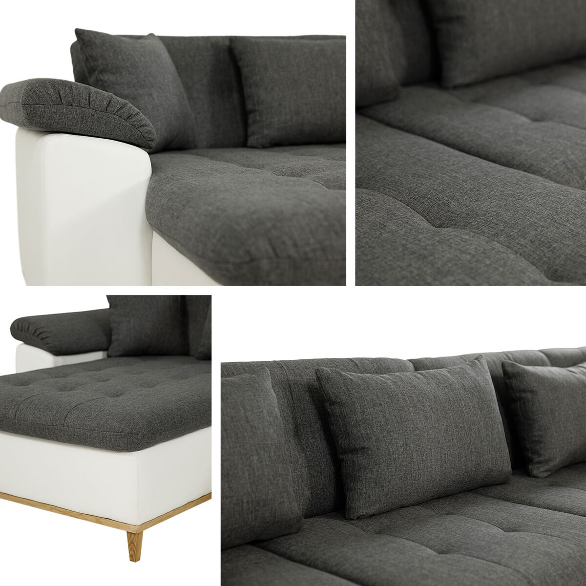 Sofá de canto Comfivo 293 (Kronos 09 + Senegal 818)