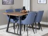 Conjunto para refeições Dallas 334 (Azul + Preto)