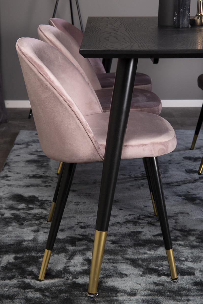 Conjunto para refeições Dallas 346 (Rosa + Preto)