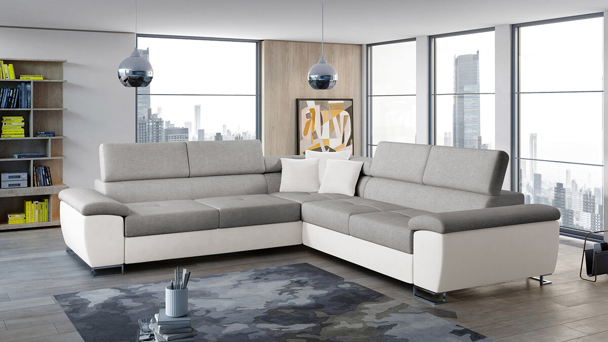 Sofá de canto Comfivo 265 (Soft 017 + Bristol 2460 + Soft 017)