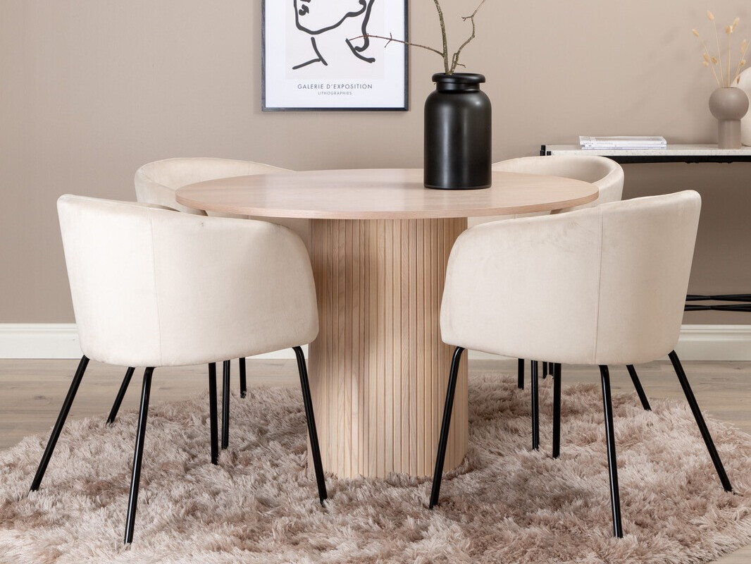 Conjunto para refeições Dallas 2557 (Creme + Preto)