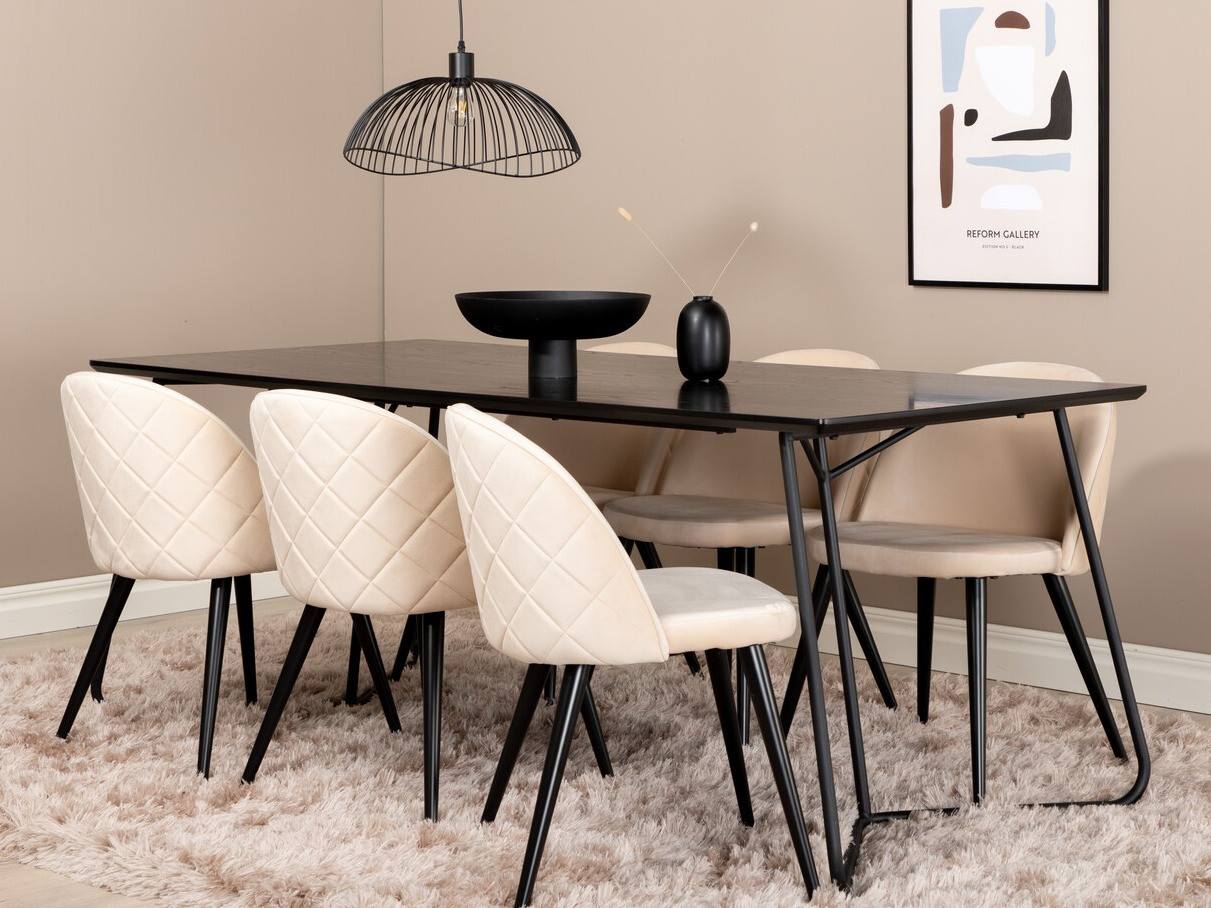 Conjunto para refeições Dallas 2723 (Bege + Preto)