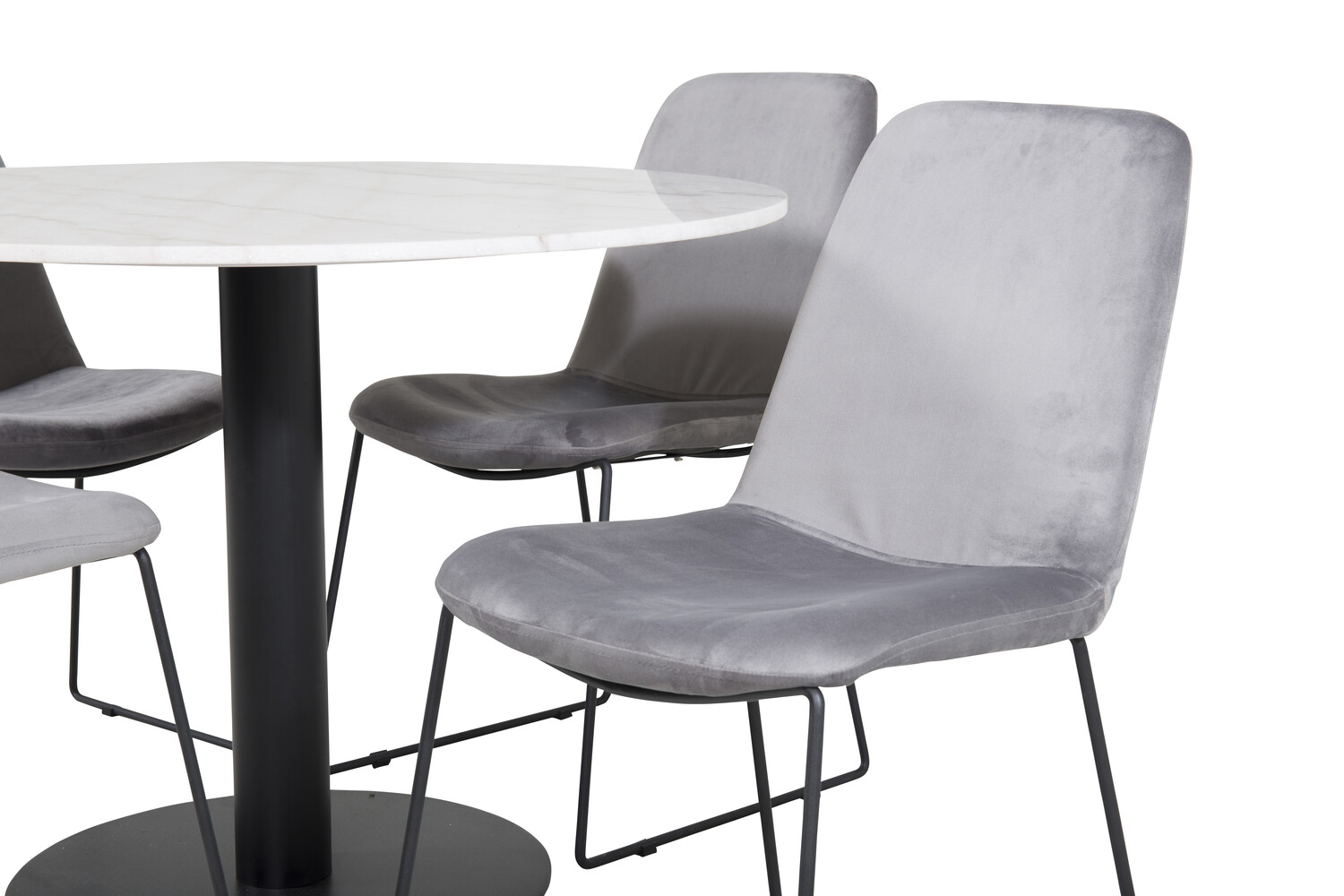 Conjunto para refeições Dallas 2601 (Cinzento + Preto)