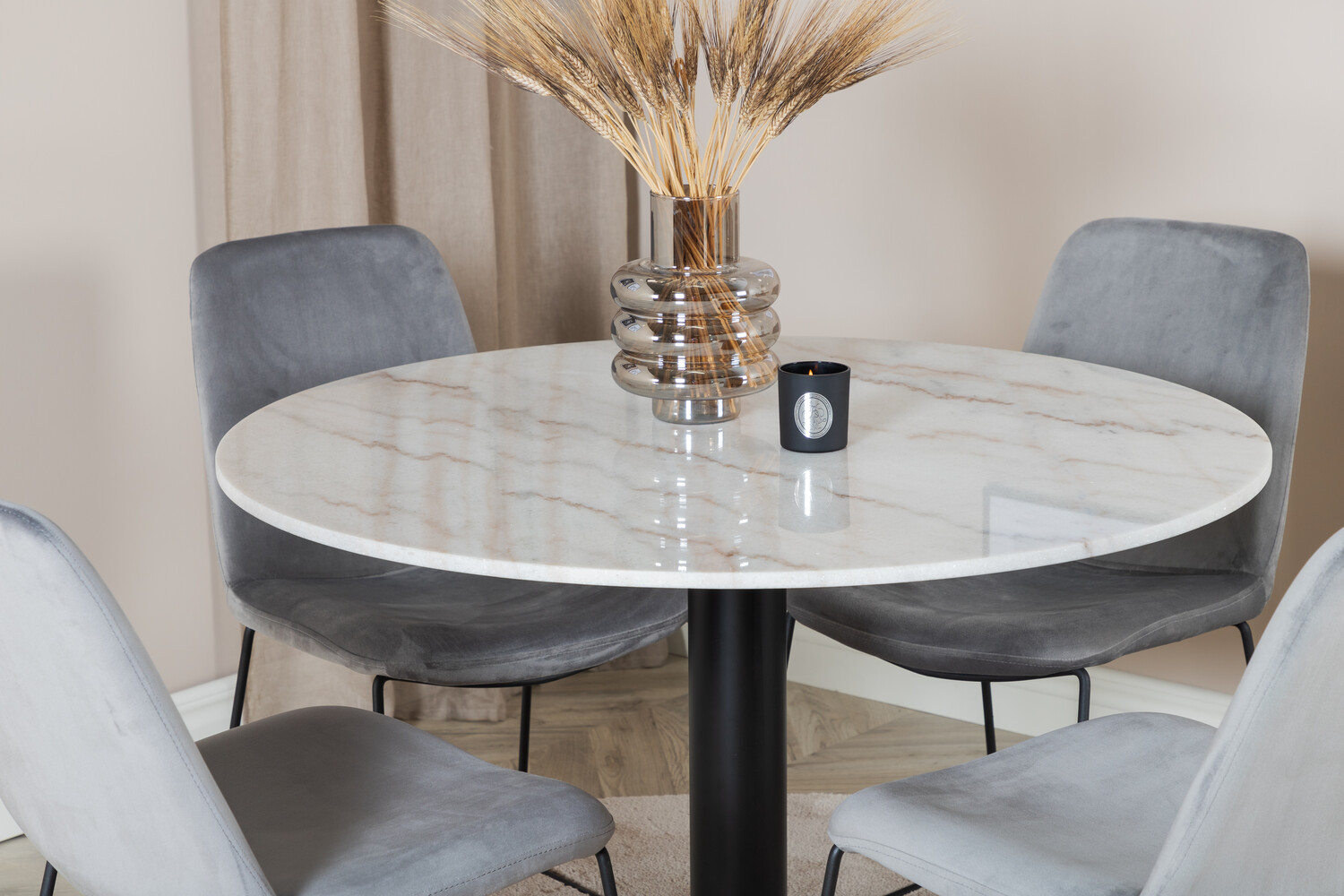 Conjunto para refeições Dallas 2601 (Cinzento + Preto)
