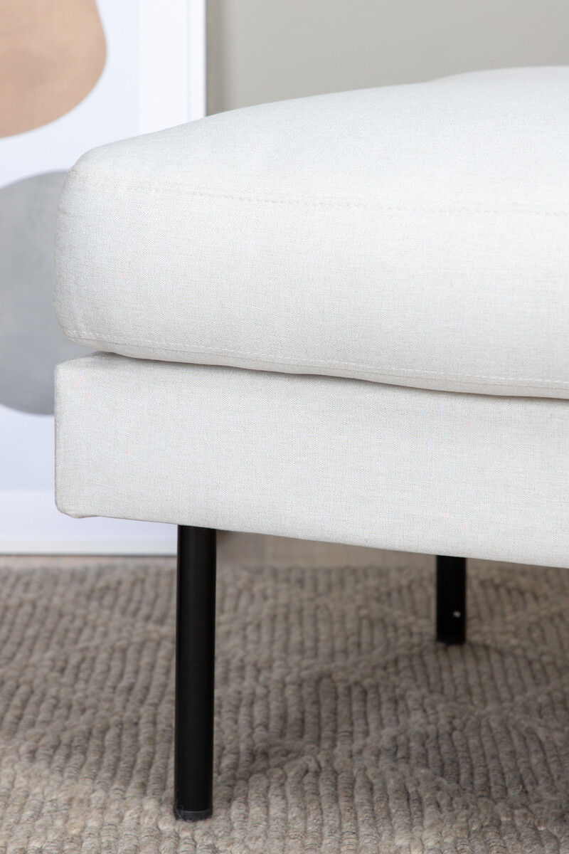 Banco estofado Fercame 104 (Branco + Preto)