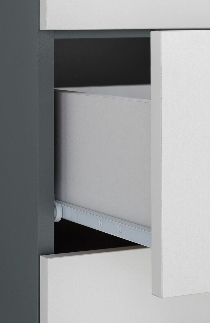 Armário colocado para casa de banho Larlori 103 (Antracite + Branco)