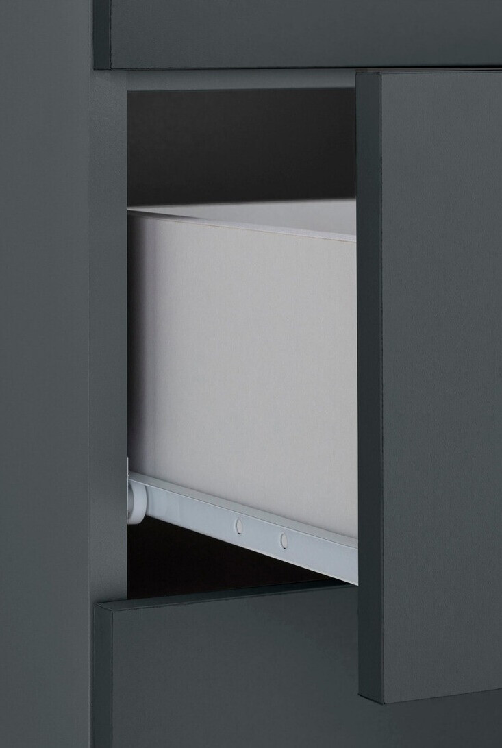 Armário de casa de banho de chão para lavatório Larlori 103 (Antracite)