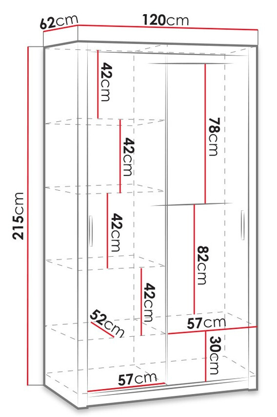 Roupeiro Catromi 104 (Carvalho do Monastery)