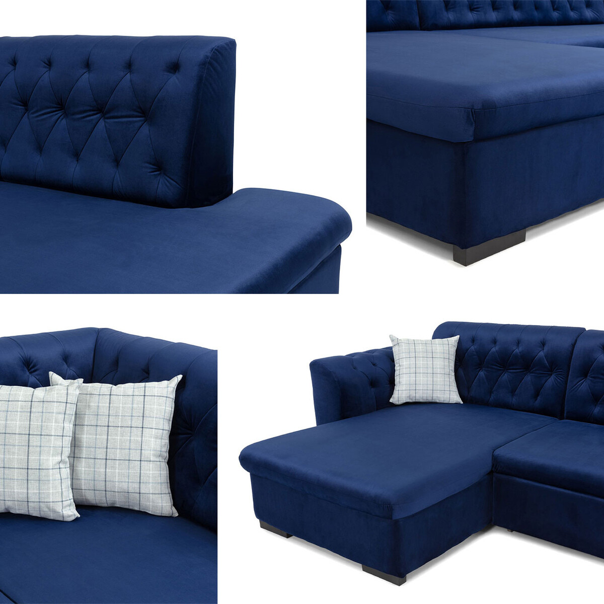 Sofá de canto Comfivo 269 (Magic veludo 2227 + Evo 29)