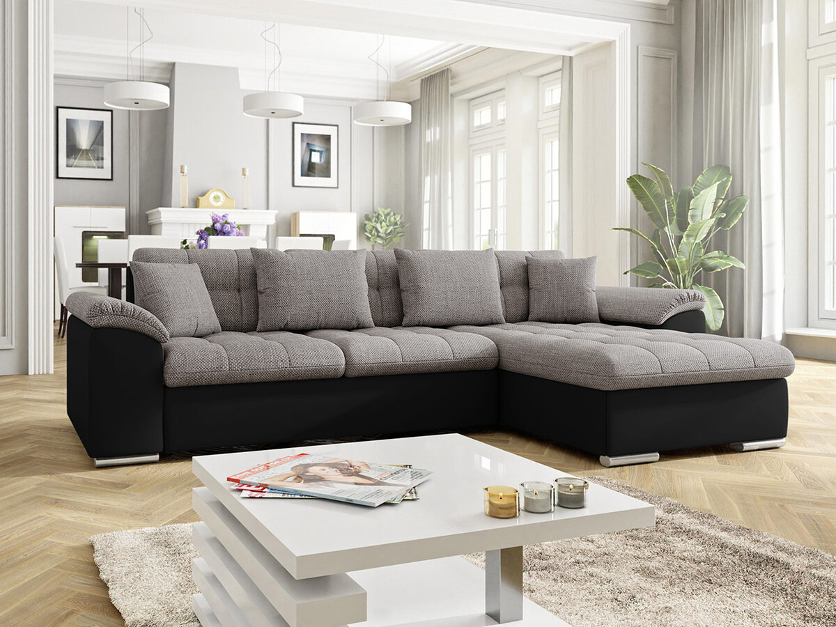 Sofá de canto Comfivo 107 (Soft 011 + Lawa 05)