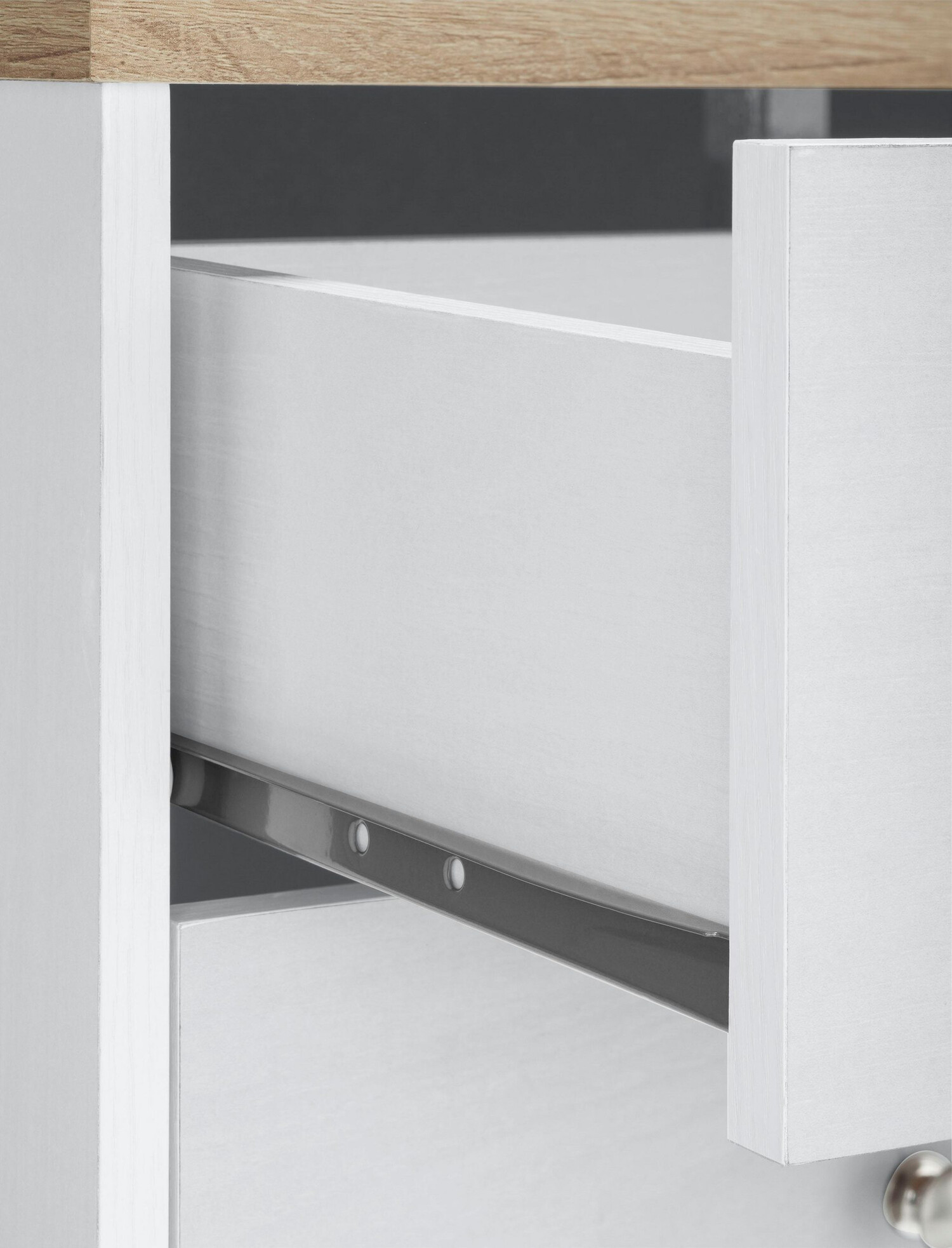 Cómoda Cirtene 105 (Branco + Carvalho)