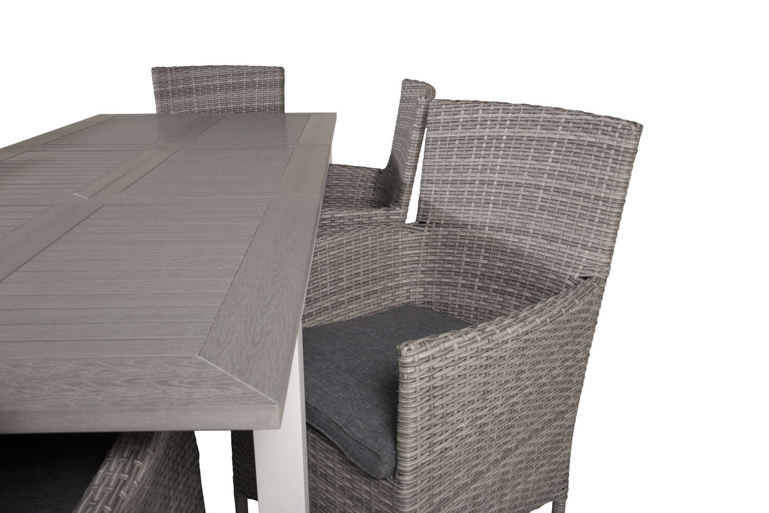 Conjunto de mesa e cadeiras Dallas 3008 (Cinzento)