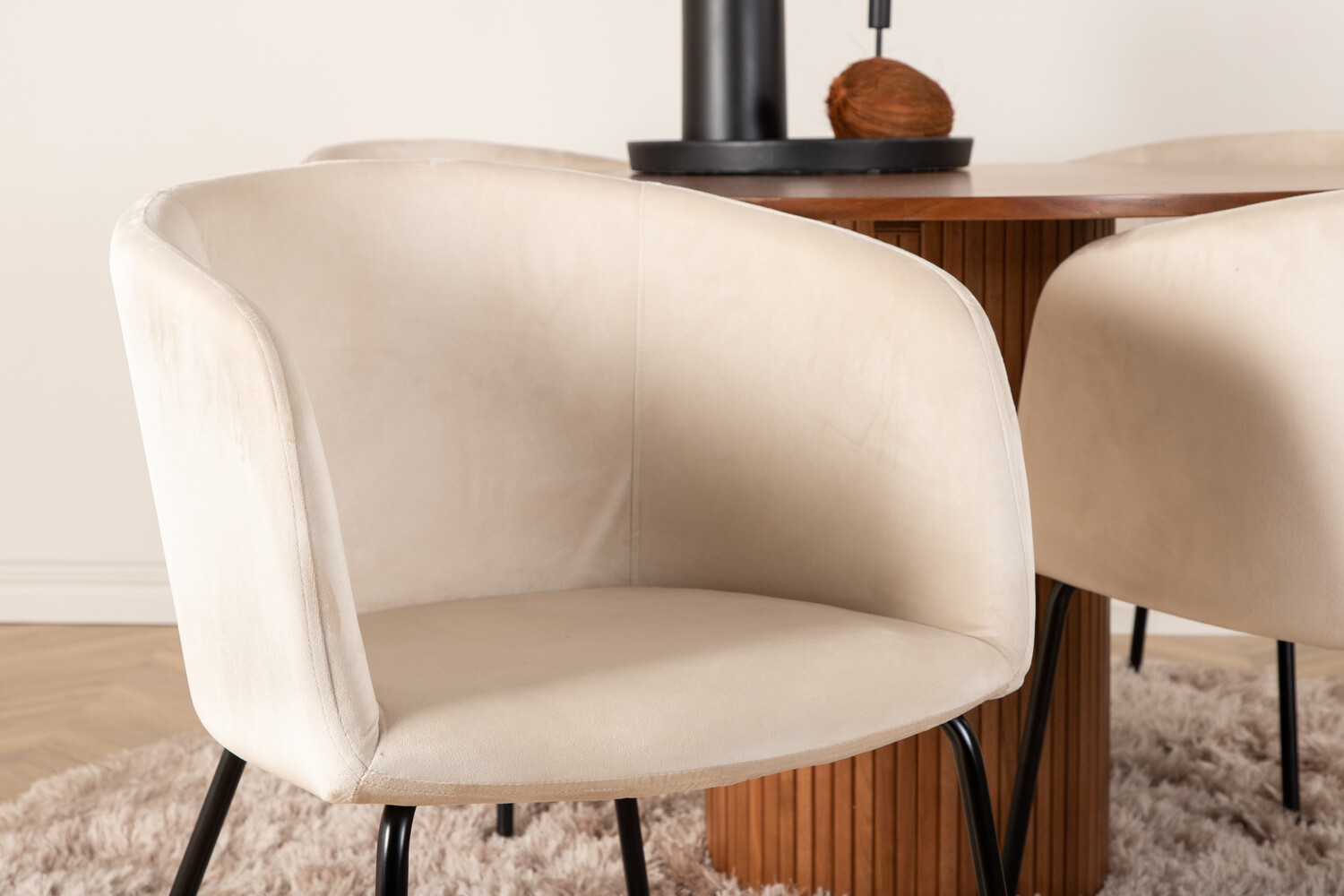 Conjunto para refeições Dallas 3054 (Bege + Preto)