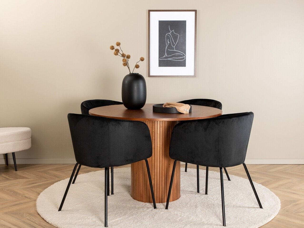 Conjunto para refeições Dallas 3054 (Preto)